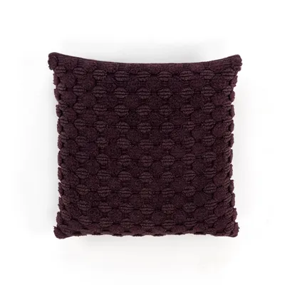 Wine Heavily Textured Pillow