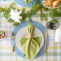 Sweet Spring Plaid Tablecloth, 52 in.