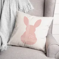 Personalized Monogram Bunny Indoor/Outdoor Pillow