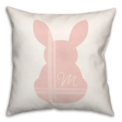 Personalized Monogram Bunny Indoor/Outdoor Pillow