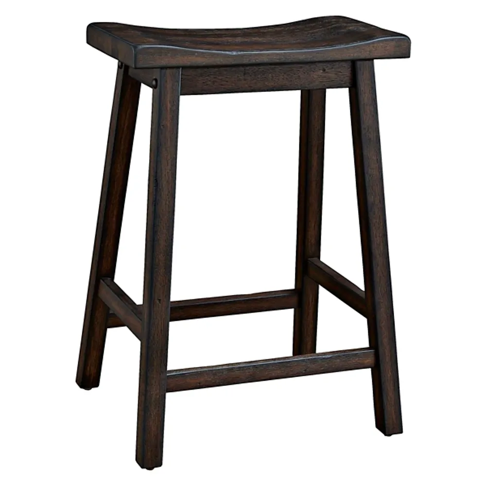 Wood Rectangular Counter Stools