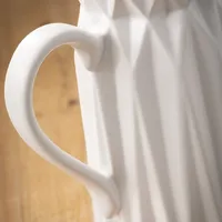 White Origami Pitcher Vase