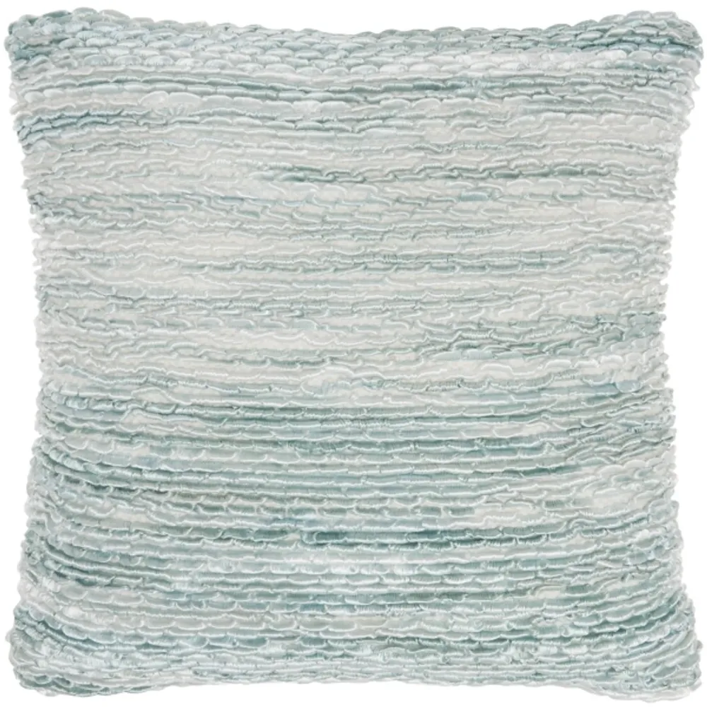 Seafoam Ribbon Loops Pillow