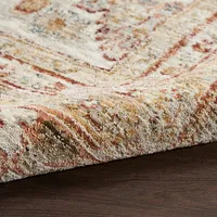 Rust Distressed Multi Medallion Runner, 2x10