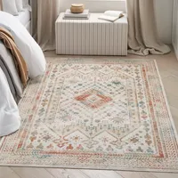 Irsia White Traditional Area Rug