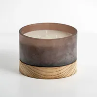 Autumn Oak and Musk Triple Wick Jar Candle, 14 oz.