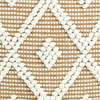 Cinnamon Diamond Knot Tufted Throw Pillow