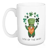 Luck of the Irish Shamrocks Mugs, Set of 2