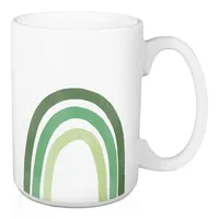 Green Rainbow St. Patrick's Day Mugs, Set of 2