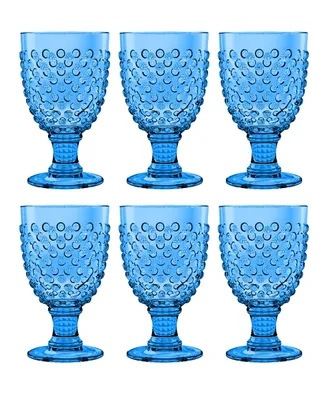 Beaded Acrylic Goblet Wine Glasses