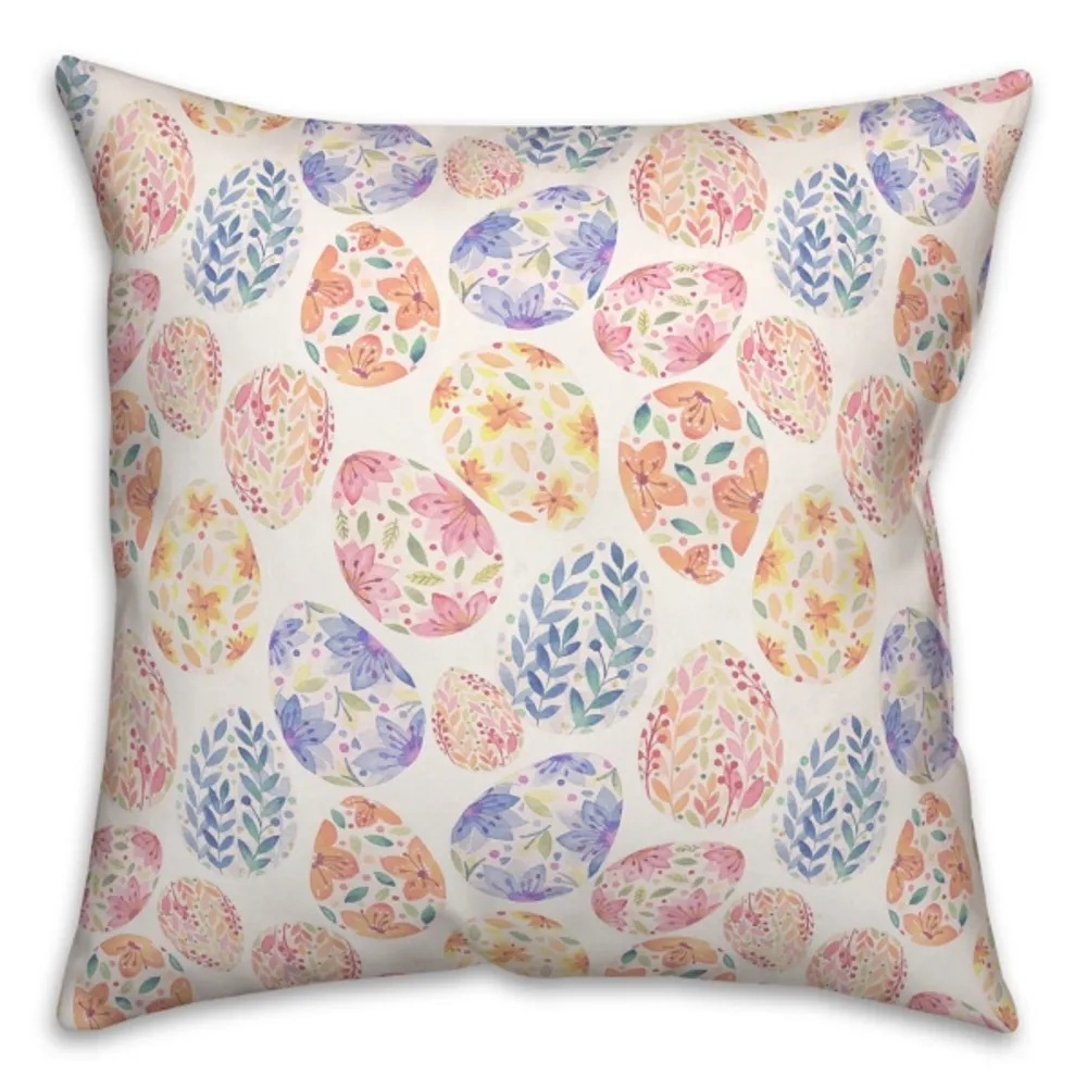 Floral Easter Eggs Pillow