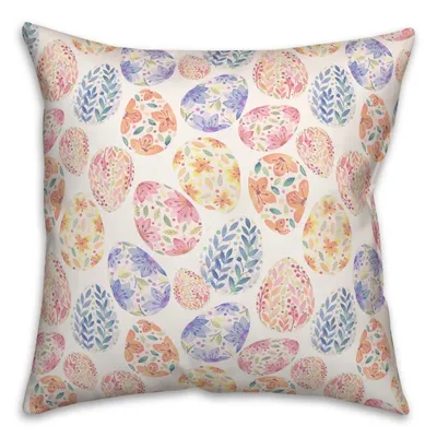 Floral Easter Eggs Pillow