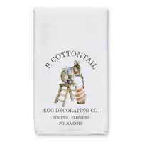 P Cottontail Egg Decorating Tea Towels, Set of 2