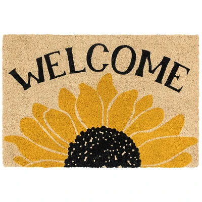 Welcome Sunflower Doormat