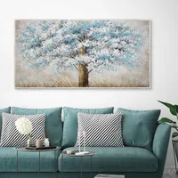 Blue Solitude Framed Canvas Art Print