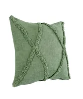 Forest Fringe Diamond Pillow, 20 in.