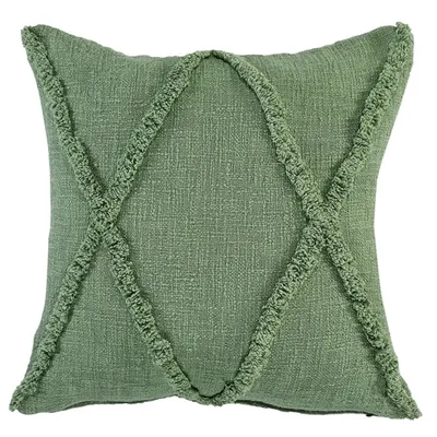 Forest Fringe Diamond Pillow, 20 in.