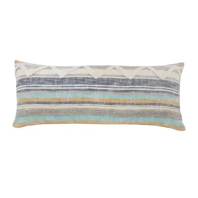Myrtle Tufted Stripes Lumbar Pillow