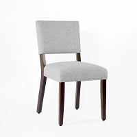 Gray Woven Upholstered Dining Chairs, Set of 2