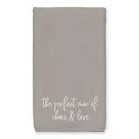 Gray Chaos and Love Kitchen Towels, Set of 2