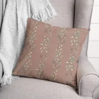 Mauve Botanical Vines Pillow