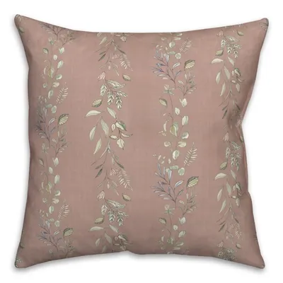 Mauve Botanical Vines Pillow