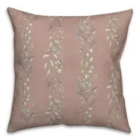 Mauve Botanical Vines Pillow