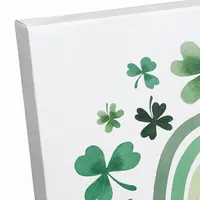 Happy St. Patrick's Day Rainbow Canvas Art Print