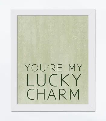 You're My Lucky Charm Framed Canvas Art Print