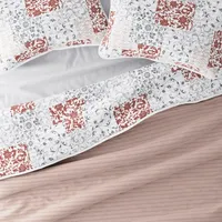 Blush Patchwork Reversible 2-pc. Twin Quilt Set