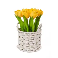 Yellow Tulip Arrangement in Basket