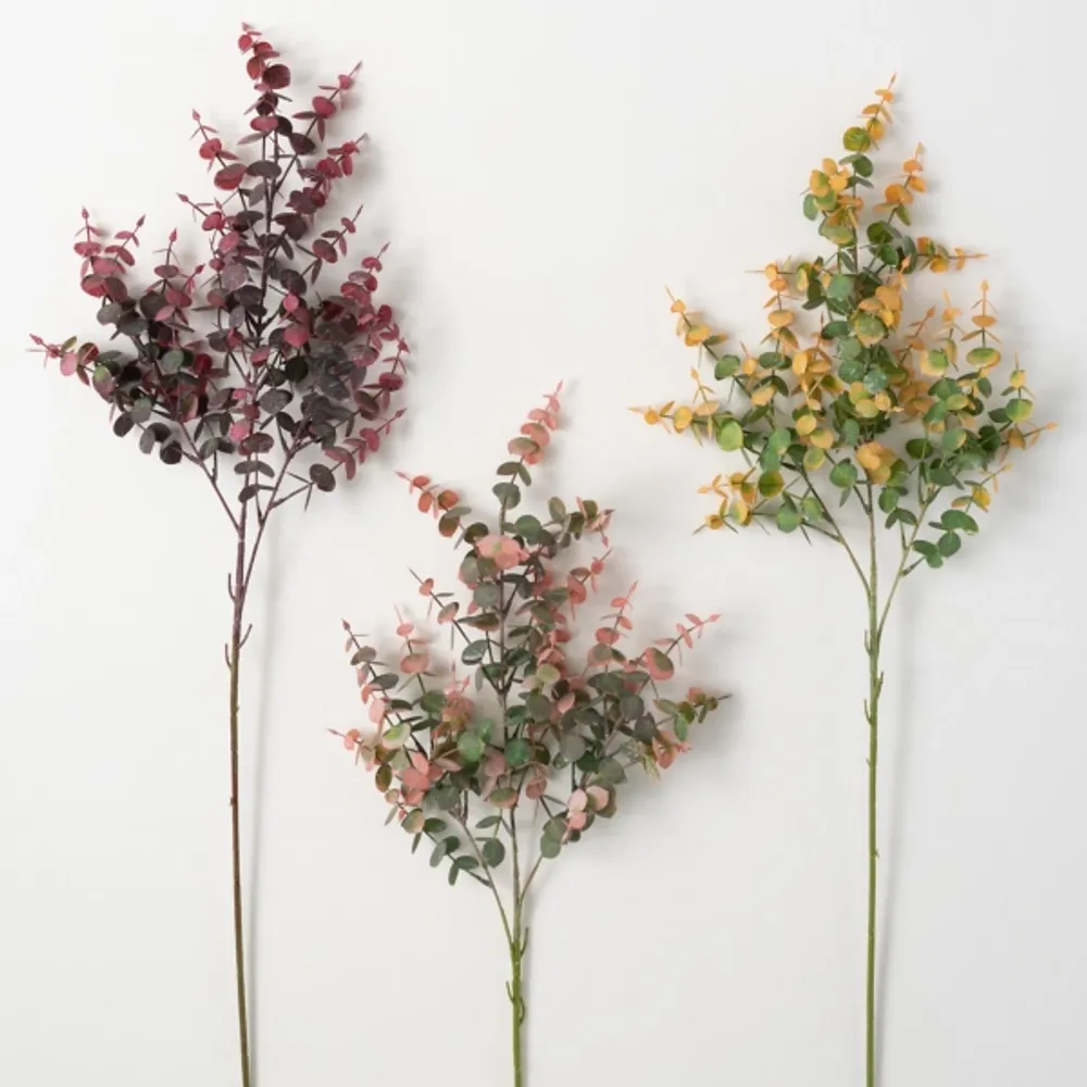 Warm Toned Eucalyptus Stems, Set of 3