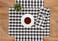 Ashford Black Buffalo Check Table Runner