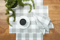 Franklin Slate Gingham Napkins, Set of 6