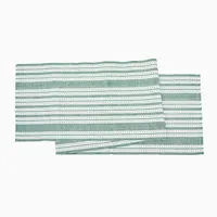 Warner Emerald Stripe Table Runner