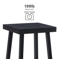 Black Holland Outdoor Side Table