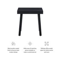 Black Holland Outdoor Side Table