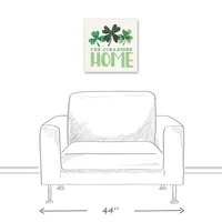 Personalized Home Clovers Canvas Art Print