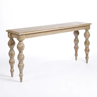 Whitewashed Gabby Console Table