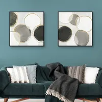 River Bottom Framed Canvas Art Prints, Set of 2