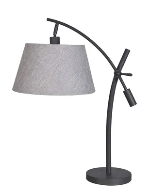 Black Metal Adjustable Task Shade Table Lamp