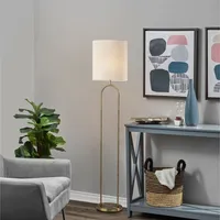 Brass Metal Arch Floor Lamp