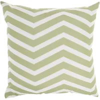 Multi Floral Chevron Outdoor Throw Pillow