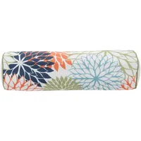 Multicolor Floral Outdoor Bolster Pillow