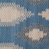 Blue & Gray Diamond Stripe Outdoor Area Rug, 3x6