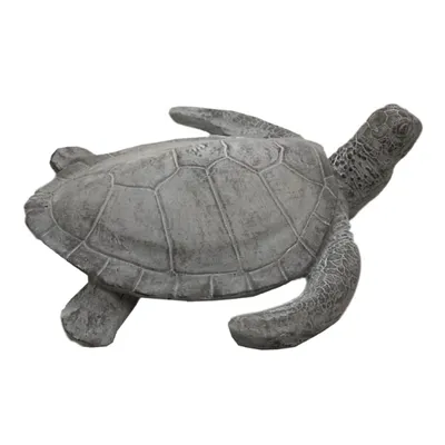 Gray Sea Turtle Outdoor Statue
