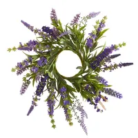 Lavender Wreath and Arrangement 2-pc. Set