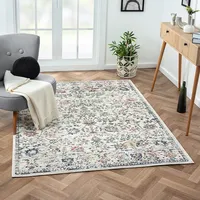 Agnes Classic Floral Scroll Area Rug