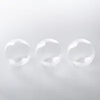 Clear Glass Orbs, Set of 3