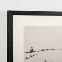 Black and White Landscape Framed Art Print